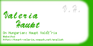 valeria haupt business card